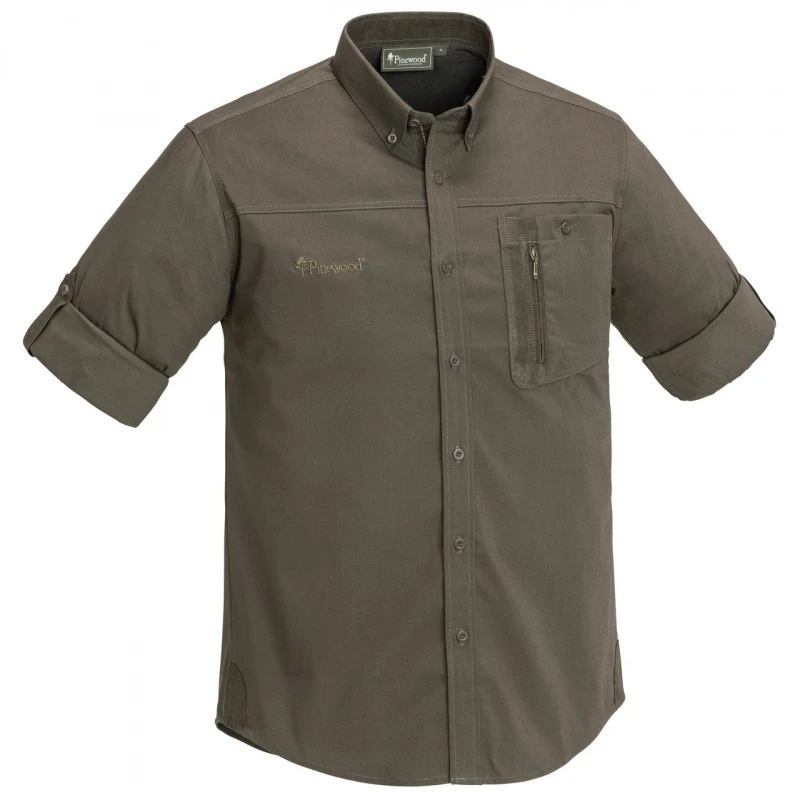 Pinewood Tiveden Anti-Insect Shirt D.Olive/Suede Brown 2 Pinewood Tiveden Anti-Insect Shirt D.Olive/Suede Brown – Bild 2