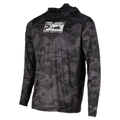 Pelagic Exo Tech Hoody Fish Camo Black