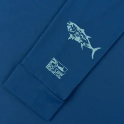 Pelagic Aquatek Hoodie Gyotaku Smokey Blue -Darts Verkäufe 1015211005 SMBr 5