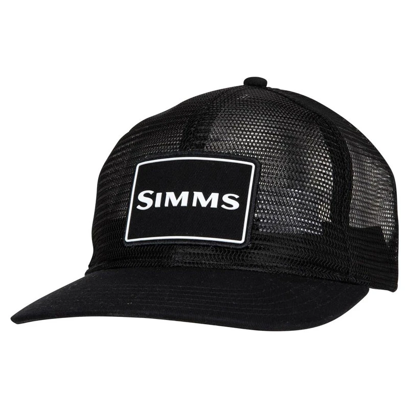 Simms Mesh All-Over Trucker Black 1 Simms Mesh All-Over Trucker Black
