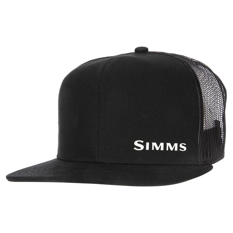 Simms CX Flat Brim Cap Black 1 Simms CX Flat Brim Cap Black