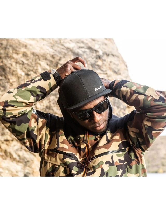 Simms CX Flat Brim Cap Black 2 Simms CX Flat Brim Cap Black – Bild 2
