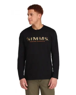 Simms Logo Shirt LS Black 6 Simms Logo Shirt LS Black -Darts Verkäufe 13626 001 30r 3