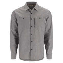 Simms Cutbank Chambray Shirt Cinder Chambray