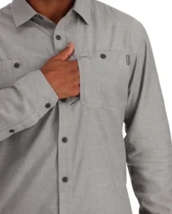 Simms Cutbank Chambray Shirt Cinder Chambray 10 Simms Cutbank Chambray Shirt Cinder Chambray -Darts Verkäufe 13650 2000 30r 5