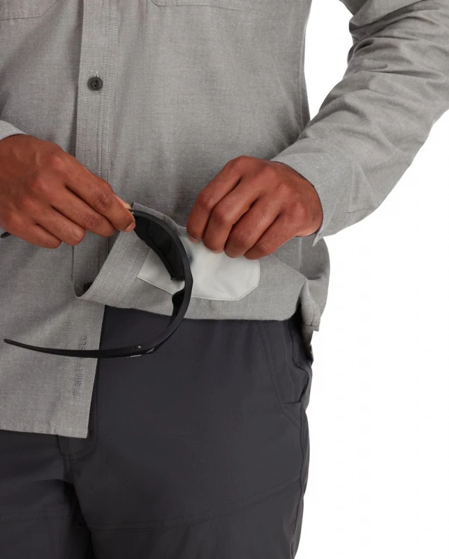 Simms Cutbank Chambray Shirt Cinder Chambray 6 Simms Cutbank Chambray Shirt Cinder Chambray – Bild 6