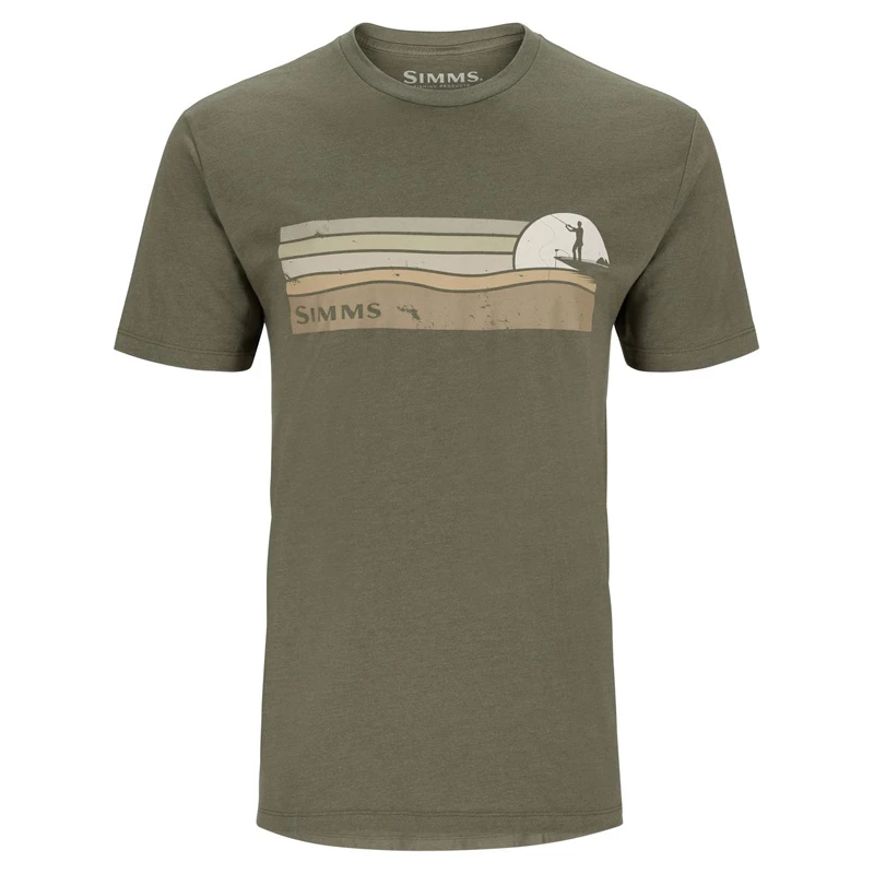 Simms Sunset T-Shirt Military Heather 1 Simms Sunset T-Shirt Military Heather