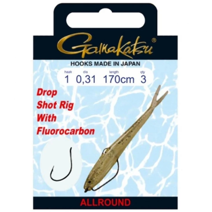 Gamakatsu BKD Drop Shot Rig W39 170cm (3-Pack) 1 Gamakatsu BKD Drop Shot Rig W39 170cm (3-Pack)