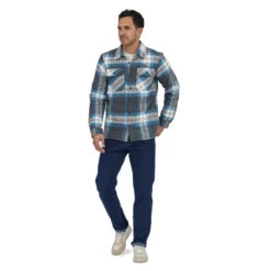 Patagonia M's Insulated Organic Cotton MW Fjord Flannel Shirt Forestry: Ink Black -Darts Verkäufe 20385 FYINr 3