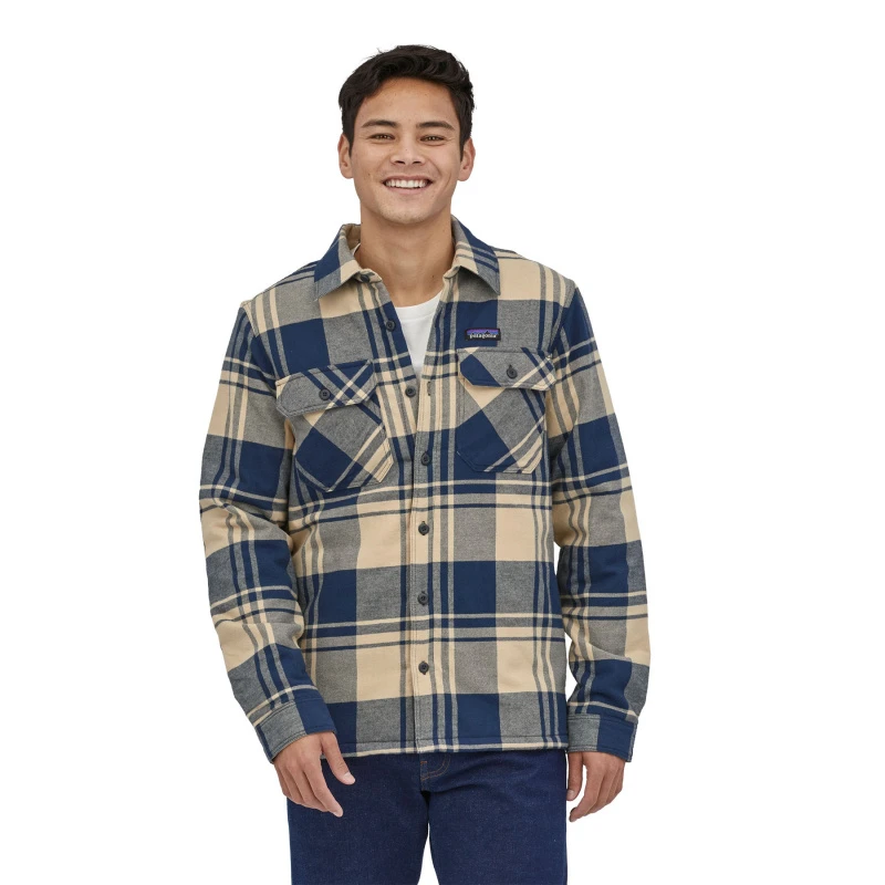 Patagonia M's Insulated Organic Cotton MW Fjord Flannel Shirt Live Oak: Oar Tan 2 Patagonia M's Insulated Organic Cotton MW Fjord Flannel Shirt Live Oak: Oar Tan – Bild 2