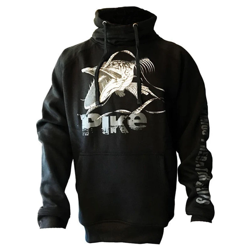 Fladen Hoody Angry Skeleton Pike Black 1 Fladen Hoody Angry Skeleton Pike Black