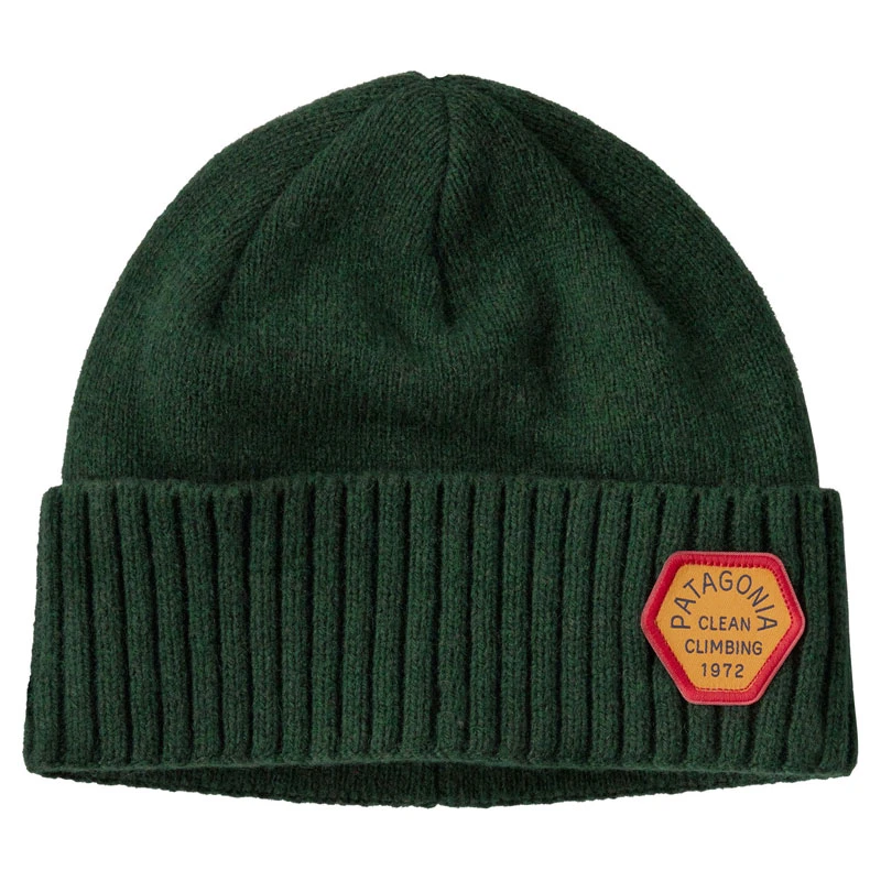 Patagonia Brodeo Beanie Clean Climb Patch Pinyon Green 1 Patagonia Brodeo Beanie Clean Climb Patch Pinyon Green