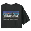 Patagonia M's P-6 Mission Regenerative Organic Pilot Cotton T-Shirt Ink Black