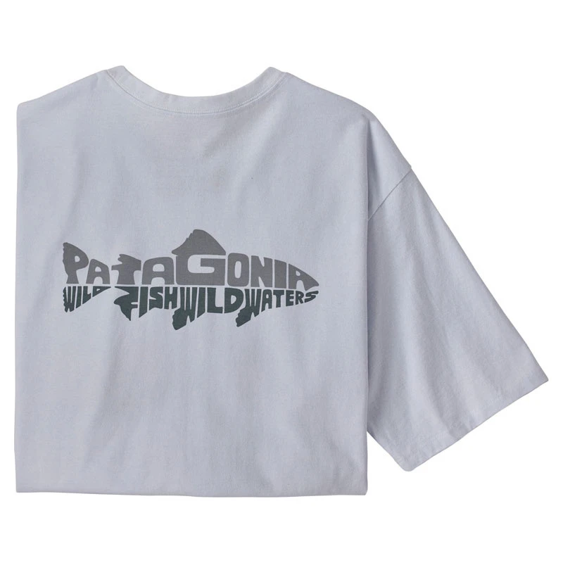 Patagonia M's Wild Waterline Pocket Responsibili-Tee White 2 Patagonia M's Wild Waterline Pocket Responsibili-Tee White – Bild 2