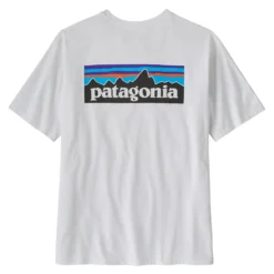 Patagonia M's P-6 Logo Responsibili-Tee White