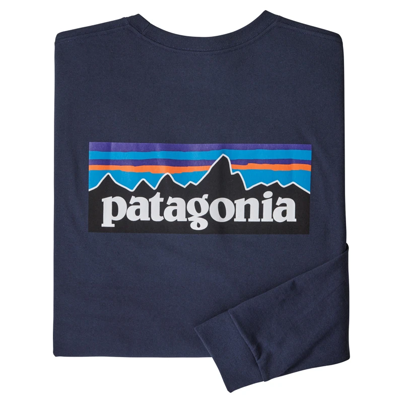 Patagonia M's LS P-6 Logo Responsibili-Tee Classic Navy 1 Patagonia M's LS P-6 Logo Responsibili-Tee Classic Navy