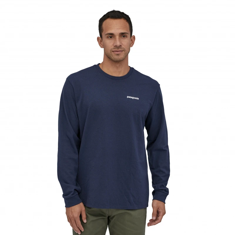 Patagonia M's LS P-6 Logo Responsibili-Tee Classic Navy 2 Patagonia M's LS P-6 Logo Responsibili-Tee Classic Navy – Bild 2