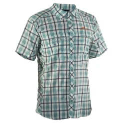 Grundéns Fly Bridge Short Sleeve Dusty Turquiose Plaid