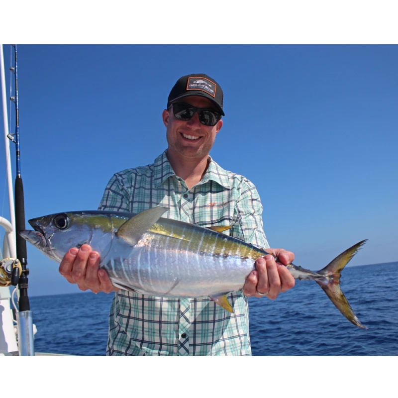 Grundéns Fly Bridge Short Sleeve Dusty Turquiose Plaid 3 Grundéns Fly Bridge Short Sleeve Dusty Turquiose Plaid – Bild 3