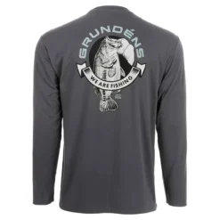 Grundéns Tech Tee LS Bass Print Anchor