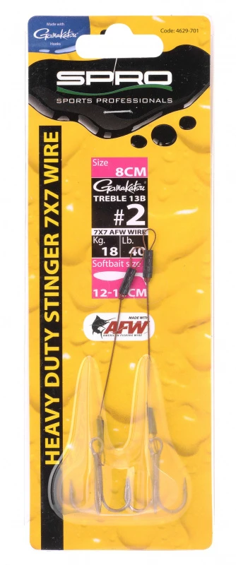 Spro Heavy Duty Stinger 40lbs (2-pack) 2 Spro Heavy Duty Stinger 40lbs (2-pack) – Bild 2