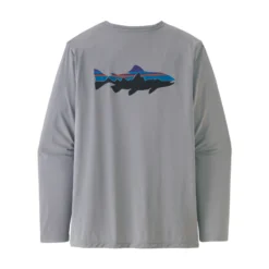 Patagonia M's L/S Cap Cool Daily Fish Graphic Shirt Fitz Roy Trout: Salt Grey -Darts Verkäufe 52147 FTGYr 3