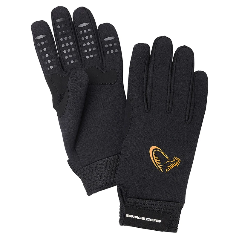 Savage Gear Neoprene Stretch Glove, Black 1 Savage Gear Neoprene Stretch Glove, Black
