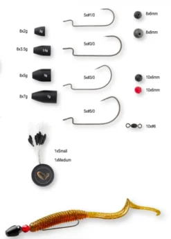 Savage Gear T & C Rigging Kit (100-pack) 3 Savage Gear T & C Rigging Kit (100-pack) -Darts Verkäufe 76764 2