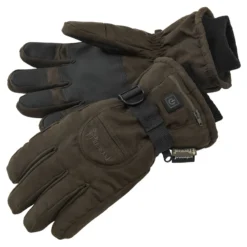 Pinewood Heating Gloves Suede Brown