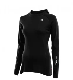 Aclima WarmWool Hoodsweater W's Jet Black -Darts Verkäufe 90 105383r 3