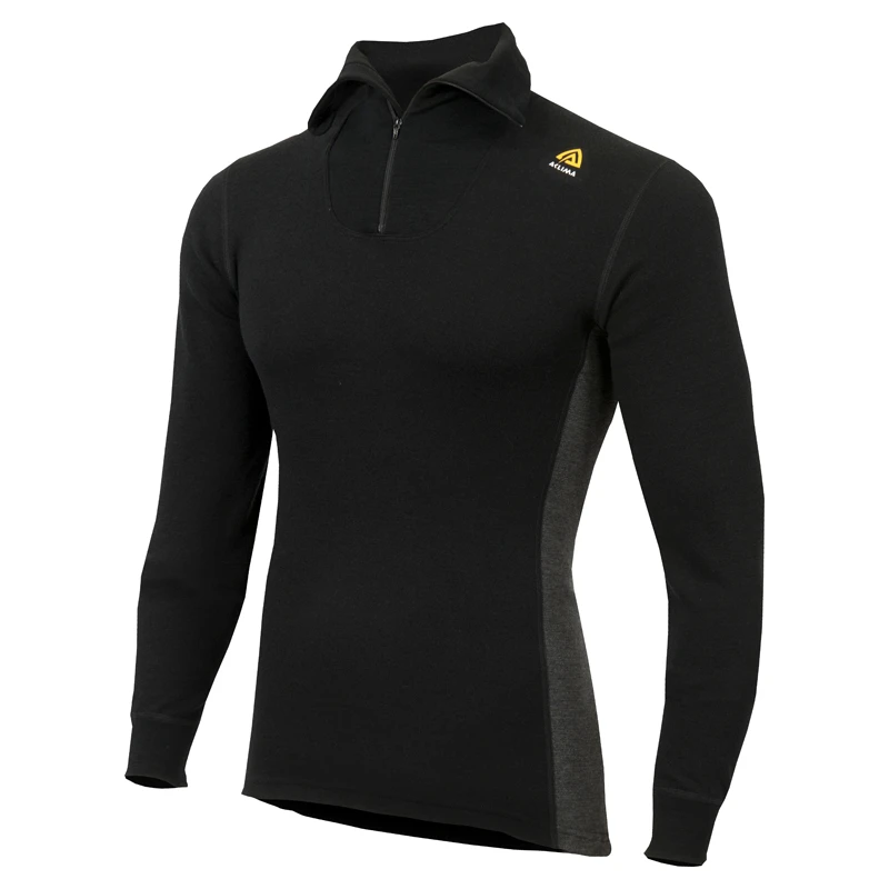 Aclima WarmWool Polo M's Jet Black 1 Aclima WarmWool Polo M's Jet Black