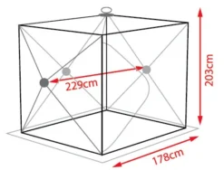 Atemi Igloo Luxury Isfisketält (178x203x229cm) -Darts Verkäufe 911 03002 4