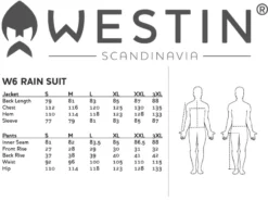 Westin W6 Rain Pants Steel Black -Darts Verkäufe A87 554r 4