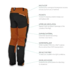 Beyond Nordic Outdoor Pants Burnt Orange -Darts Verkäufe BN001 M ORANGE Sr 4