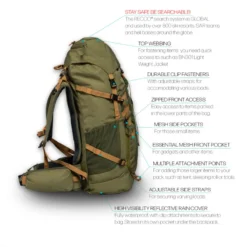 Beyond Nordic BN502 Backpack 55L - Moss Green -Darts Verkäufe BN502 MOSS OS 3