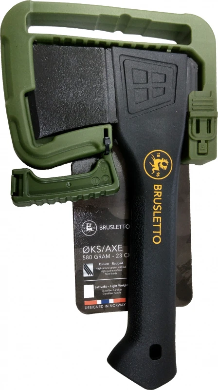 Brusletto Kikut Axe 23cm Black/Green 3 Brusletto Kikut Axe 23cm Black/Green – Bild 3