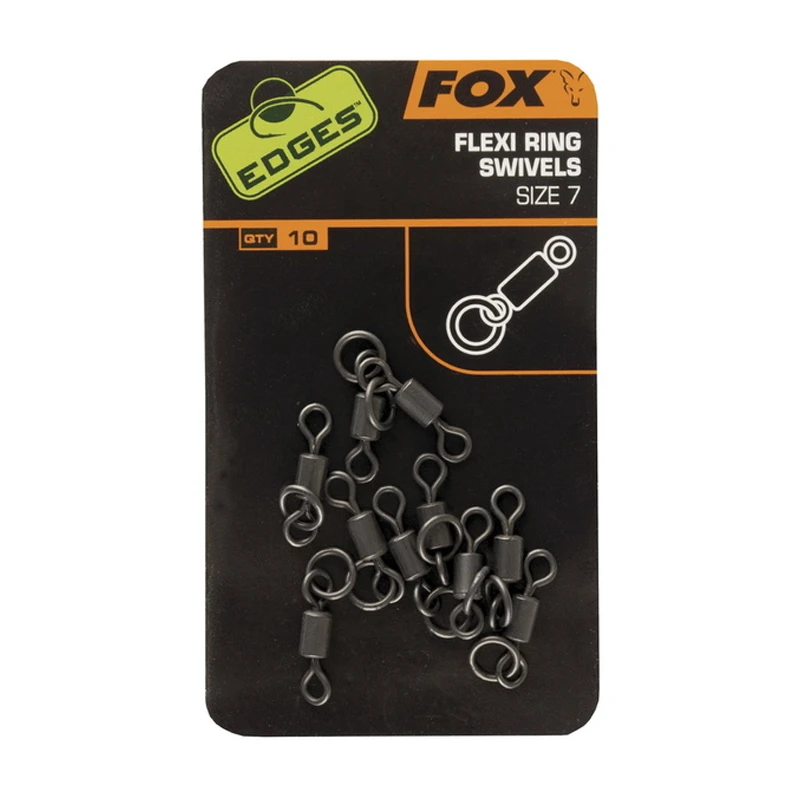 Fox Edges Flexi Ring Swivel Size 7 10-pack 1 Fox Edges Flexi Ring Swivel Size 7 10-pack