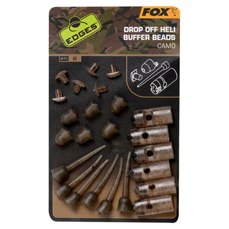 Fox Edges Camo Drop Off Heli Buffer Bead Kit 6pcs 1 Fox Edges Camo Drop Off Heli Buffer Bead Kit 6pcs
