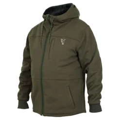 Fox Collection Green/Silver Sherpa Hoodie
