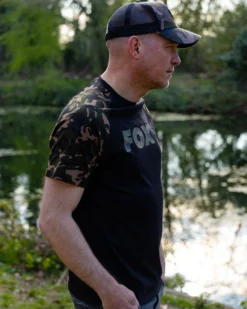 Fox Black/Camo Raglan T-Shirt -Darts Verkäufe CFX104r 3
