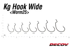 Decoy Worm 25kg Hook Wide (7st) -Darts Verkäufe DW25W20r 4
