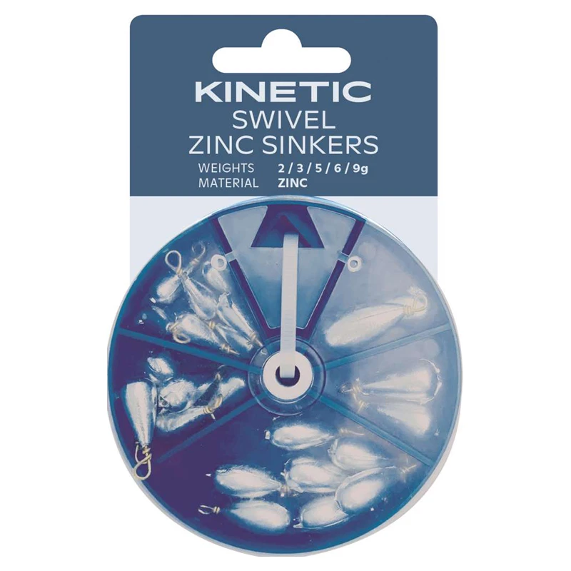 Kinetic Swivel Zinc Sinkers Assortment 1 Kinetic Swivel Zinc Sinkers Assortment