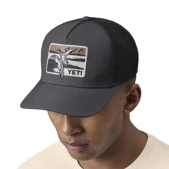 Yeti Duck Scene 5 Panel Bow Fit Trucker Dark Gray -Darts Verkäufe H020G 4