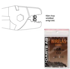 Darts Klemmhülsen Doppel -Darts Verkäufe H562 18r 2