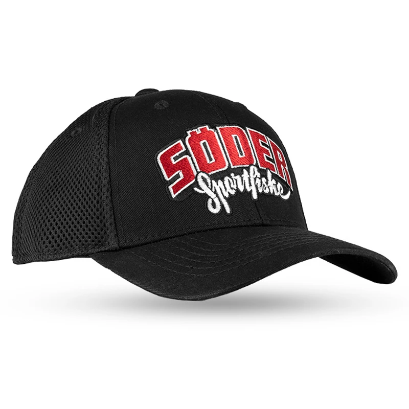 Söder Sportfiske Baseball Air Mesh Cap Black 1 Söder Sportfiske Baseball Air Mesh Cap Black