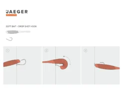 Jaeger Drop-Shot Rig (1 Hook) -Darts Verkäufe PRC DRO 2 4