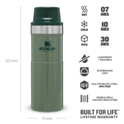 Stanley The Trigger-Action Travel Mug .47L - Hammertone Green -Darts Verkäufe ST1006439030 3